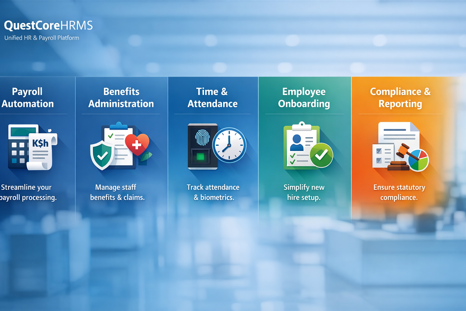 QuestCoreHRMS Unified HR and Payroll Platform